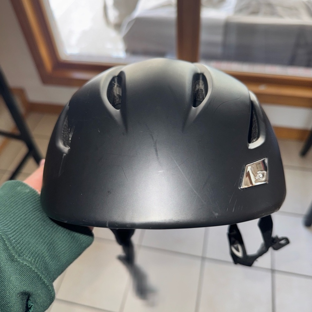 Giro Black Helmet with Silver Logo ski snowboarding winter helmet